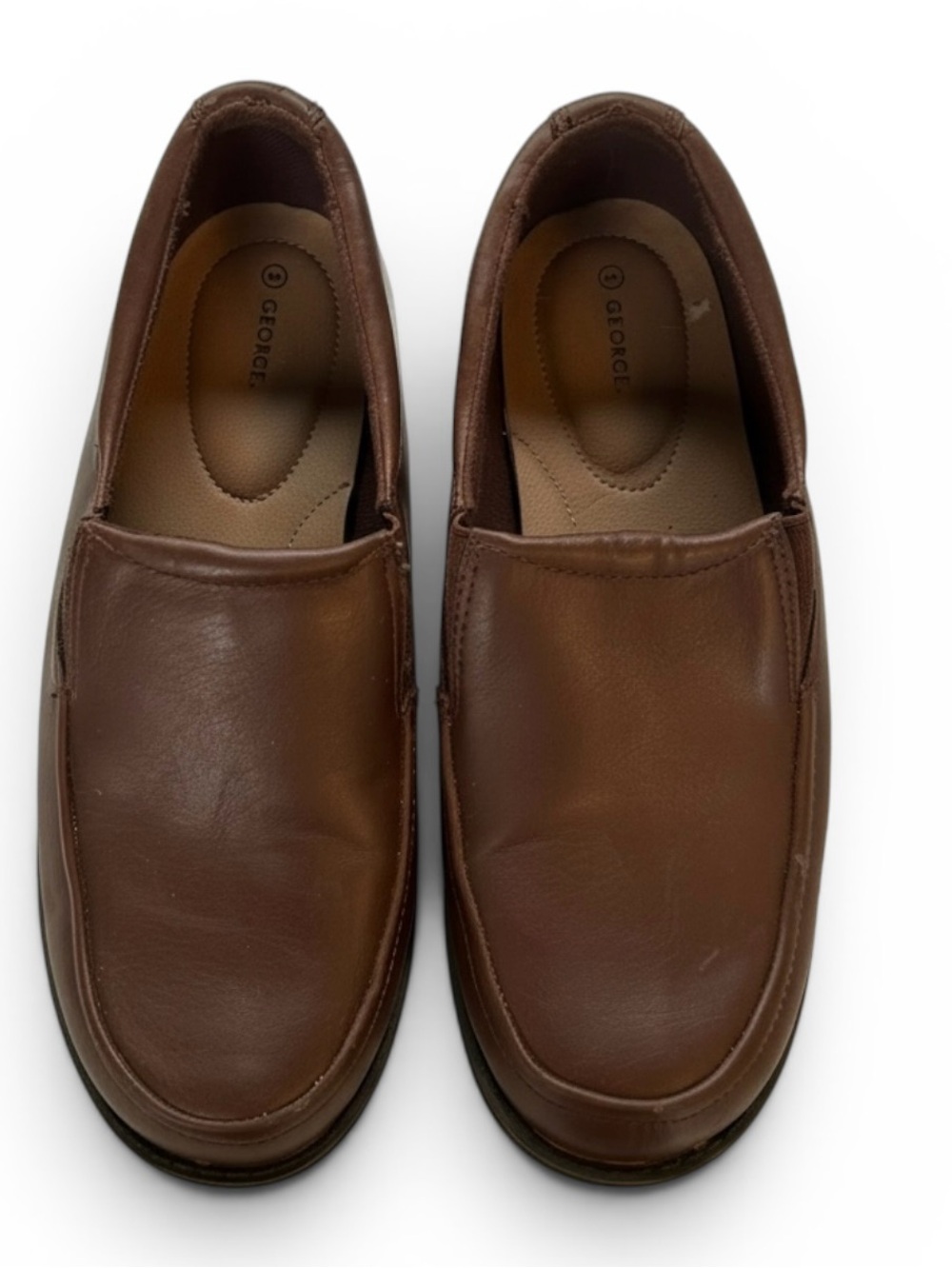 George Brown Slip-On big boys Leather Loafers